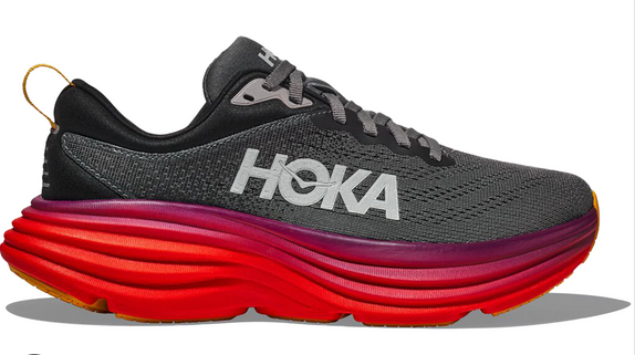 HOKA Bondi 8 - Men's Black & White / 11