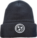 NASH RUN CO TRI STAR WAFFLE KNIT BEANIE